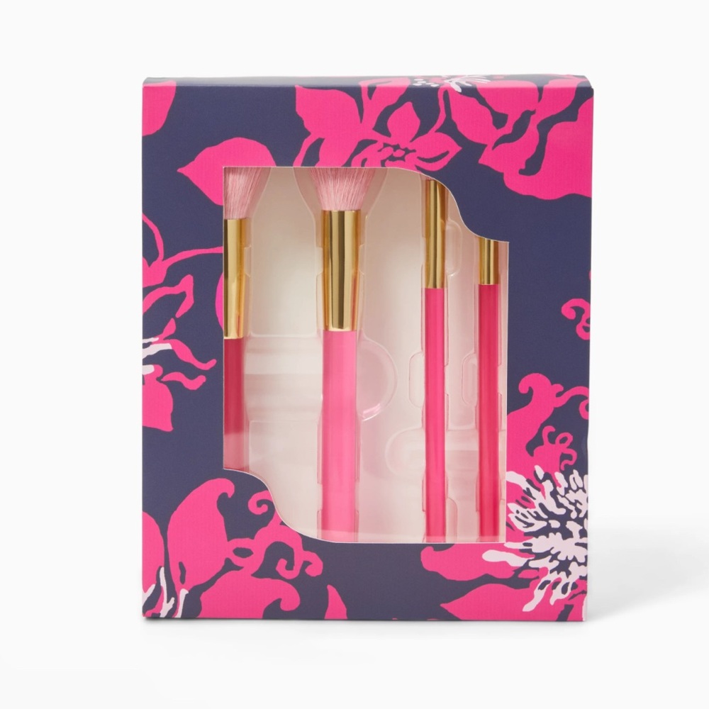 Lilly Pulitzer Five Piece Makeup Brush Set